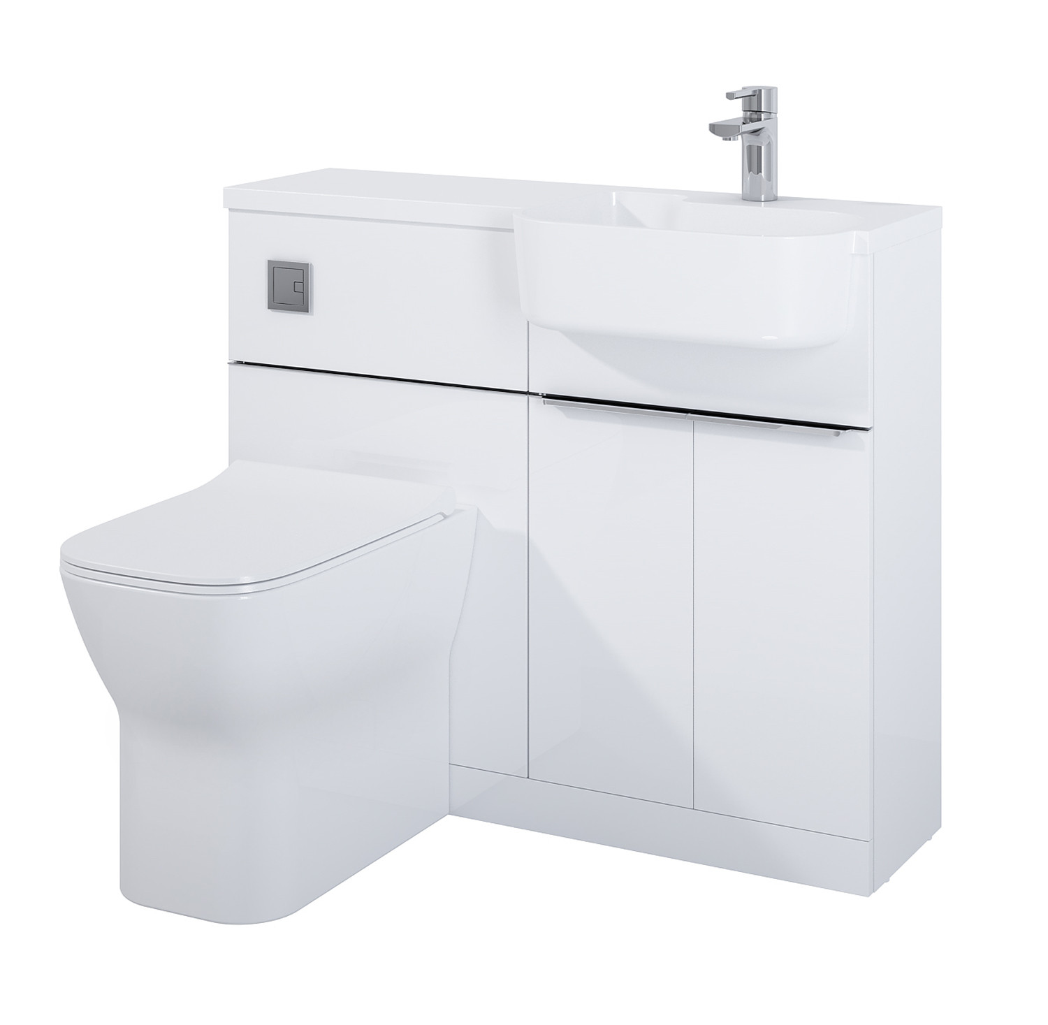 Royo Linea 1000mm Right Hand Furniture, Bathroom Vanity Units With Toilet