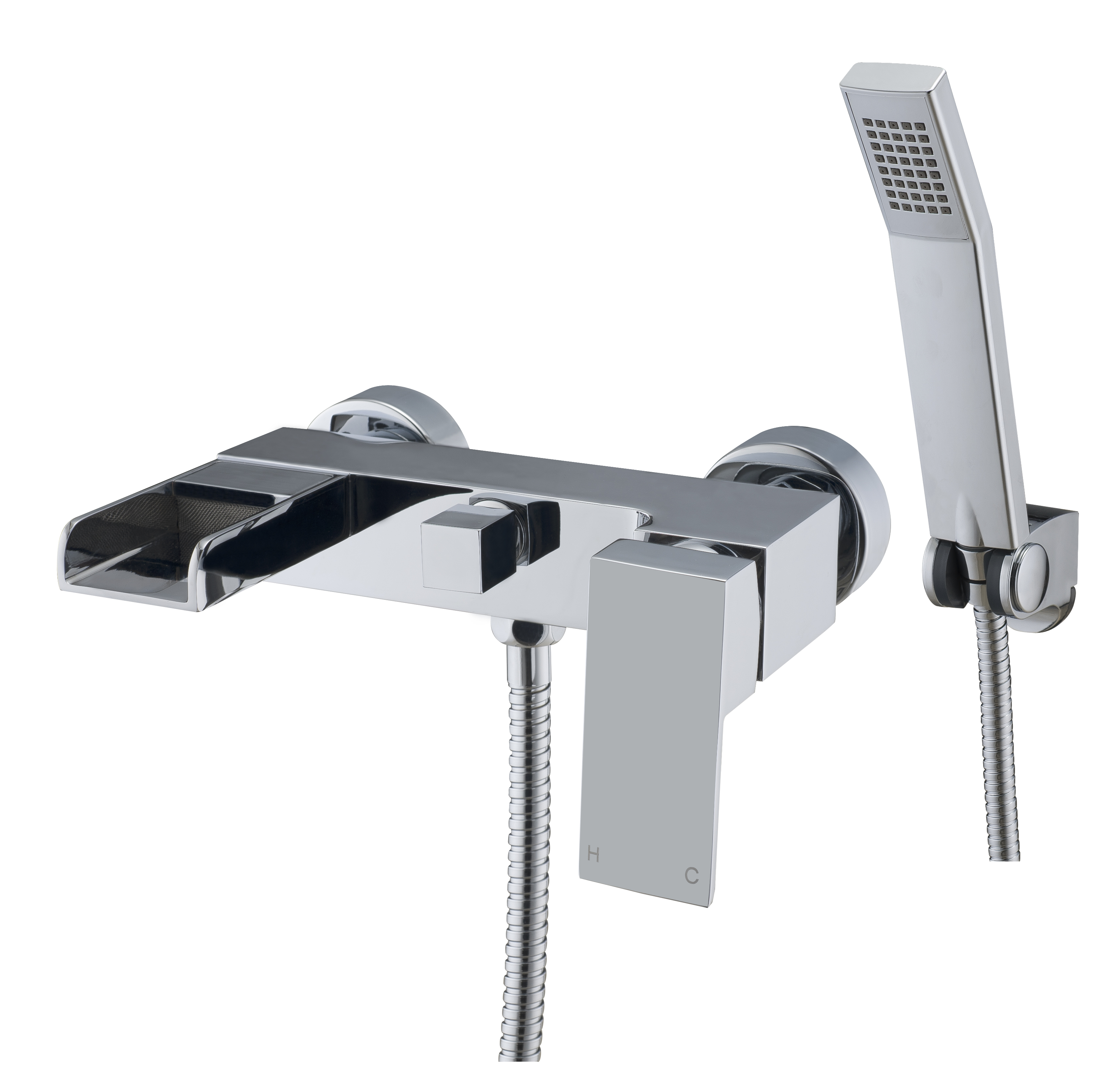 Stream Wall Mounted Bath Shower Mixer Chrome