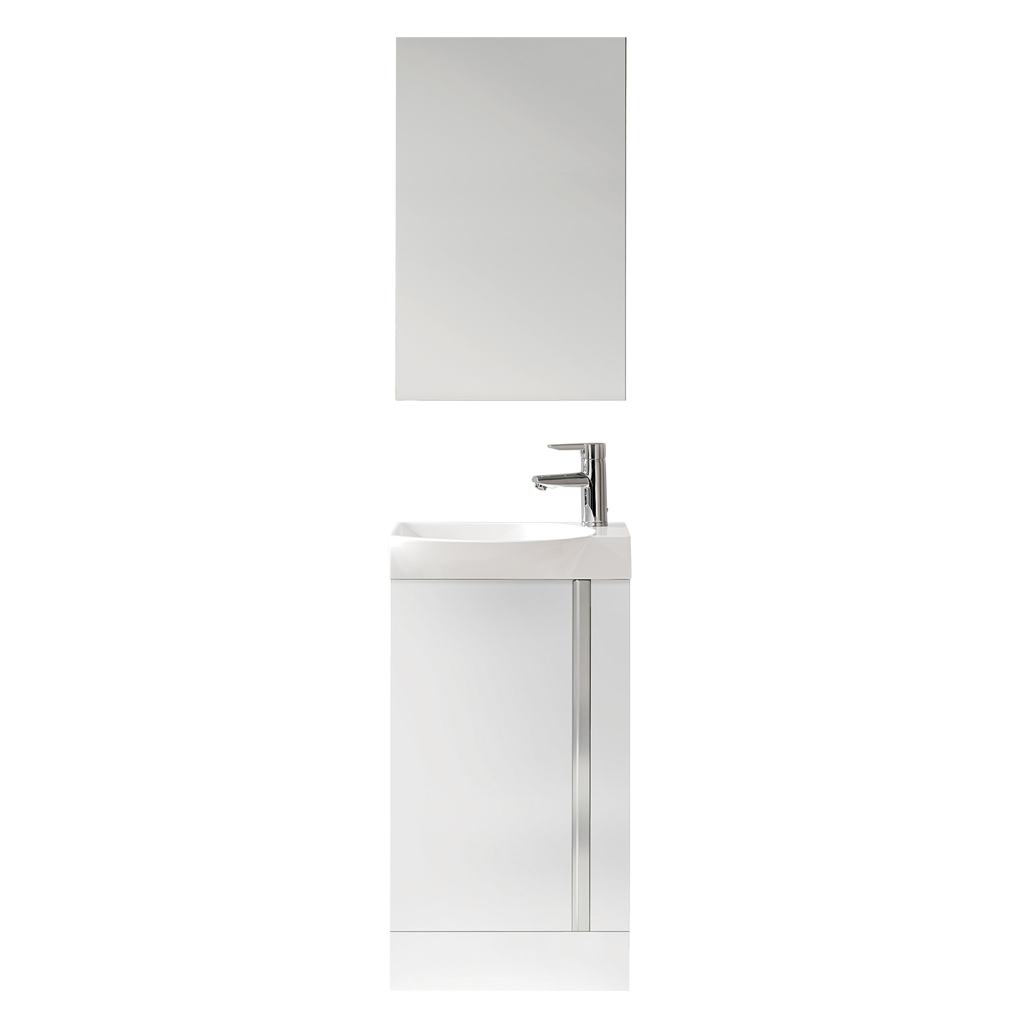 Elegance Floor Standing Vanity Unit Inc Mirror 445mm