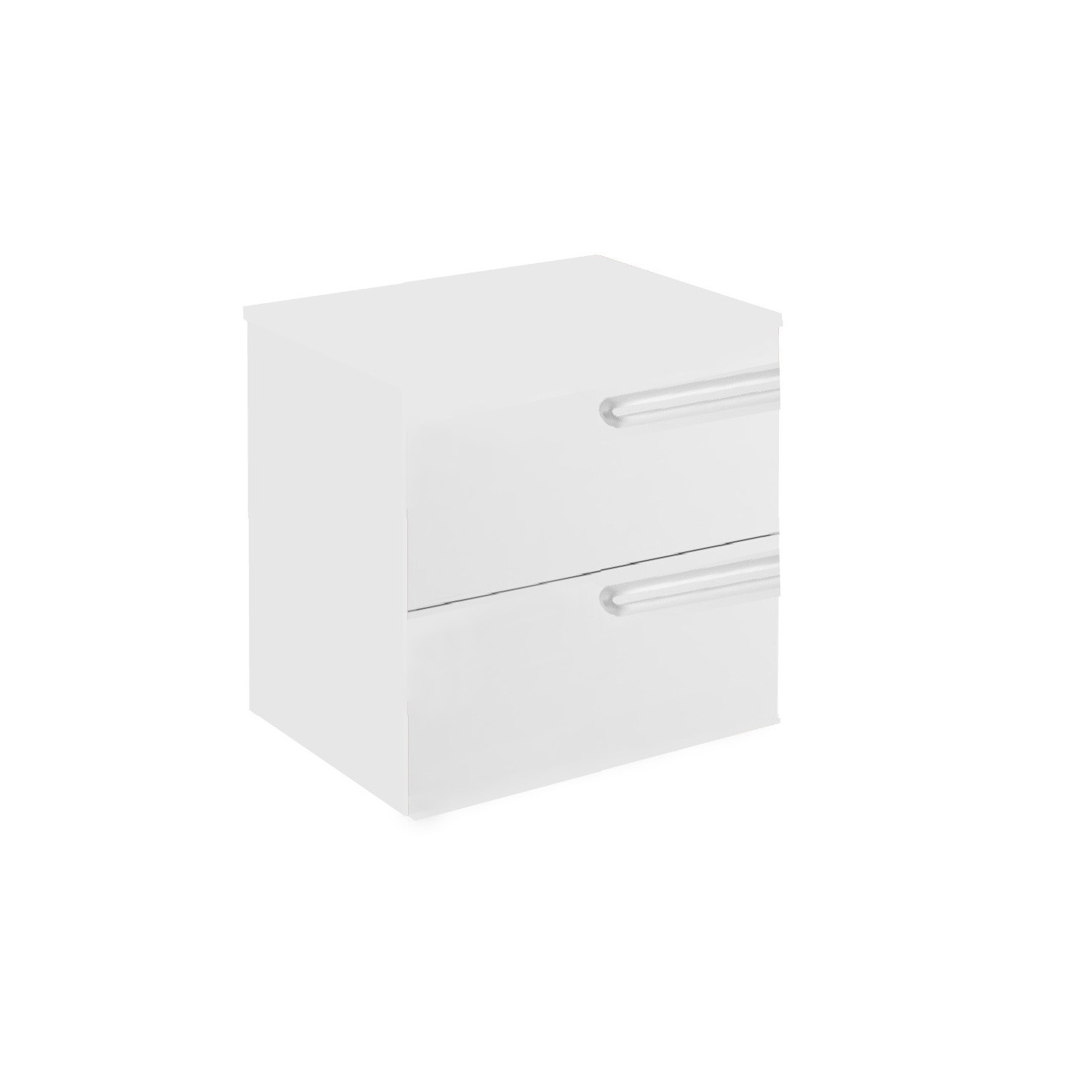 Econic 600mm Wall Hung Vanity Unit Right Hand Matt White