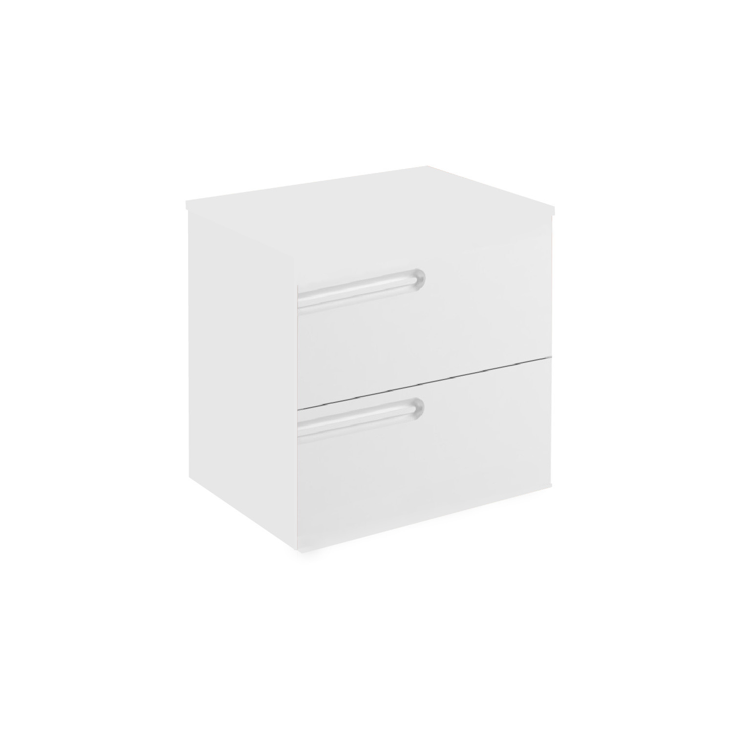 Econic 600mm Wall Hung Vanity Unit Left Hand Matt White