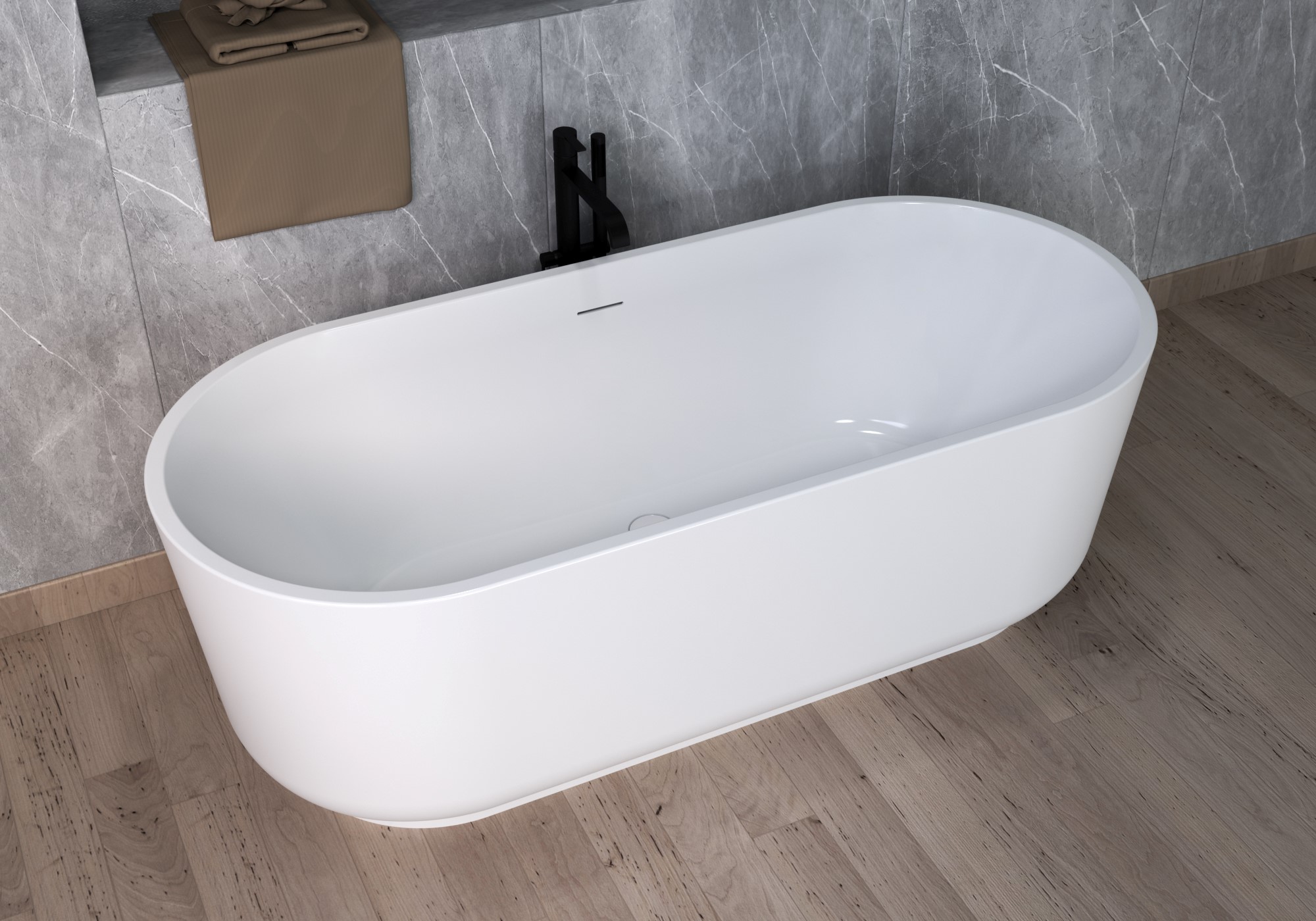 Savannah Freestanding Bath 1680 X 800mm White