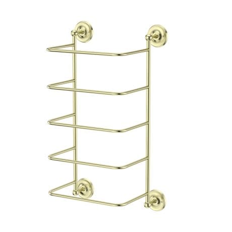 Holborn Towel Stacker Brushed Brass