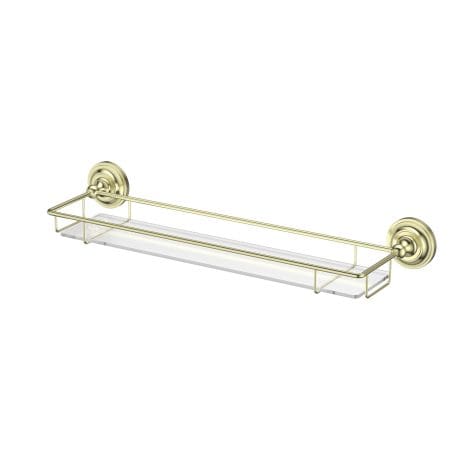 Holborn Glass Shelf Brushed Brass