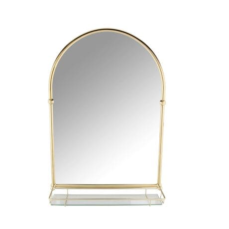 Holborn Arched Mirror With Glass Shelf