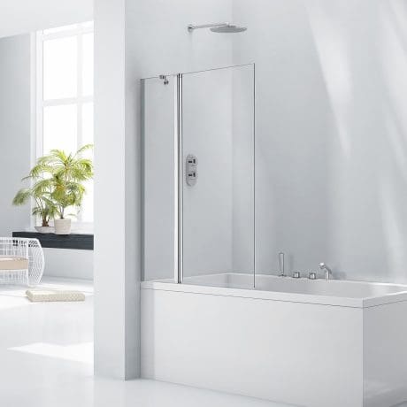 Anya  6Mm Square Bath Screen 1400 X 800