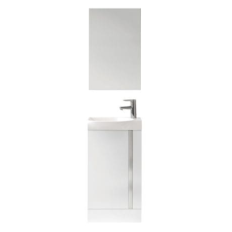 Elegance Floor Standing Set Gloss White
