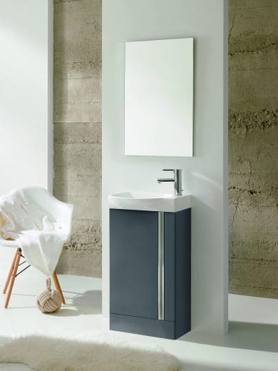 Elegance Floor Standing Set Gloss Grey