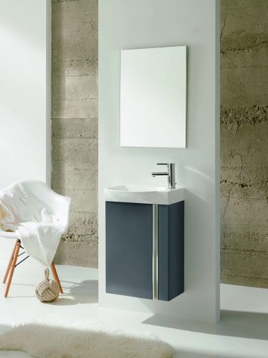 Elegance 45Cm W/Hung Unit Set Gloss Grey