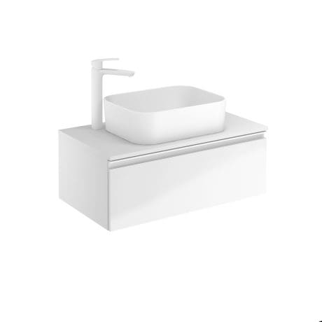 VIDA 600 1 DRW WALL HUNG UNIT GLOSS WHITE