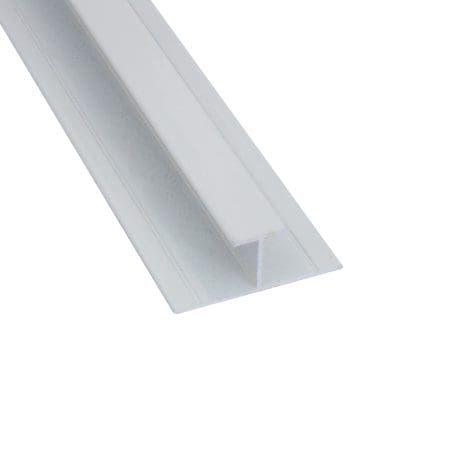 11Mm Aluminium H Join White