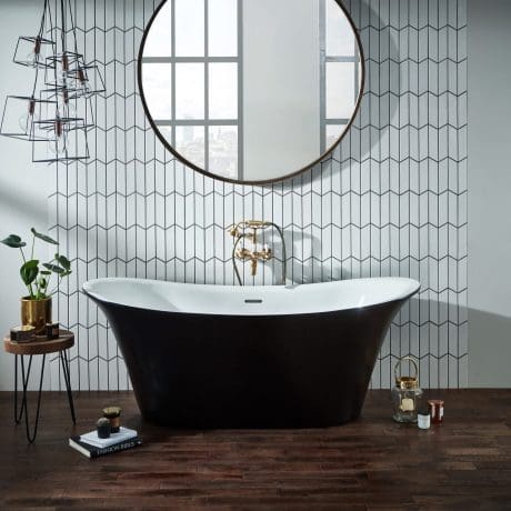 Bow F/Standing Bath 1800X800 White/Black