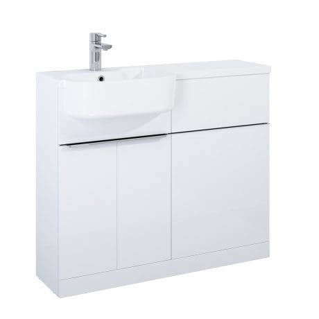 LINEA 1000 2 DR + WC UNIT L/H GLOSS GREY