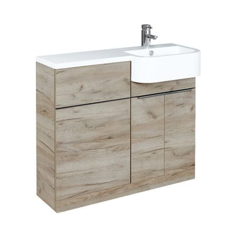 Linea 1000 2 Dr + Wc Unit R/H Oak