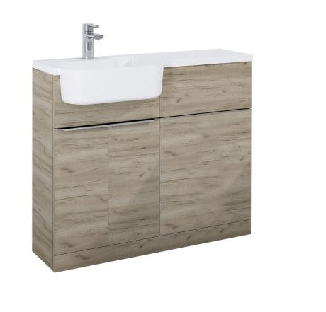 Linea 1000 2 Dr + Wc Unit L/H Oak