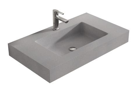 STONE WASHBASIN 1200MM CONCRETE (A)