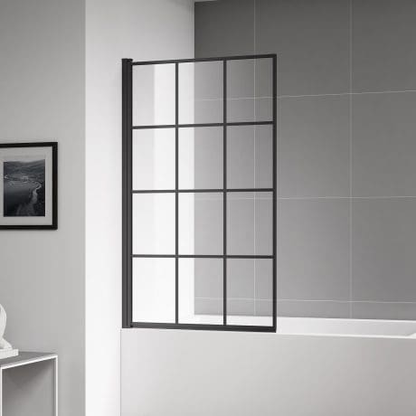 Velar Blk Frame Bath Screen 800 X 1400 4Mm