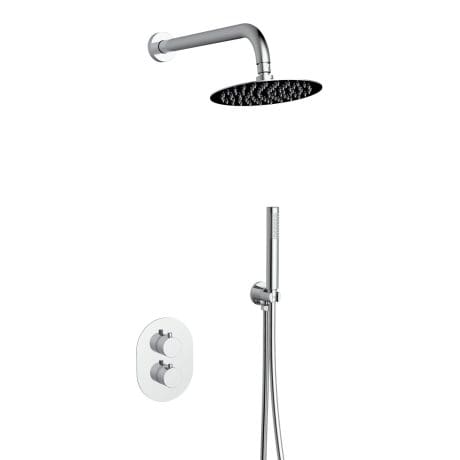 New Mineral Round Shower Pack Chrome