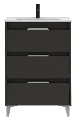 SUKI 600 3 DRW F/S UNIT GLOSS ANTHRACITE