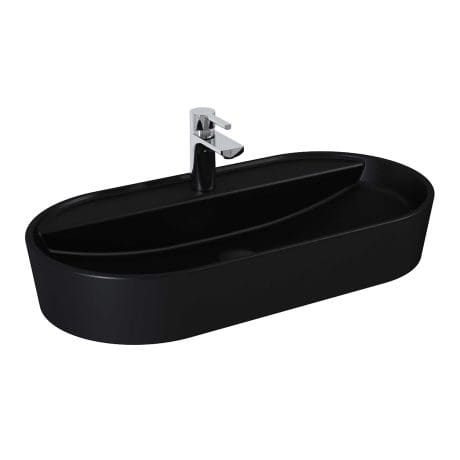 Glam Countertop Wash Basin Matt Black