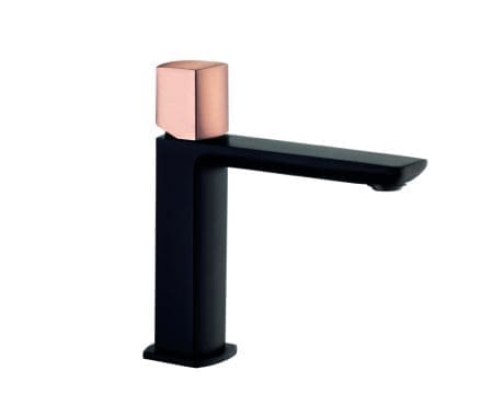 MYTIME BLACK BASIN MONO BRUSHED ROSE GOLD