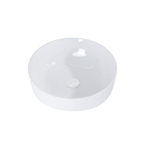 Aquatrend Countertop Round Basin & Waste White