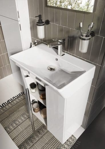 SKYE 600 W/HUNG SET GLOSS WHITE