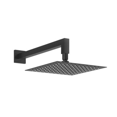 Matt Black 200Mm Square Shower Head