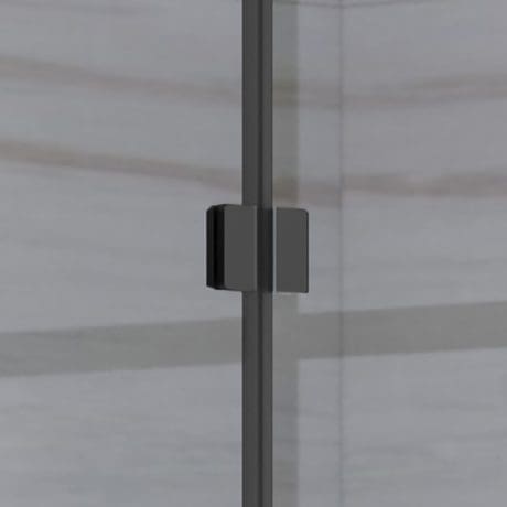 Mineral Walk-In Hinge Pack Matt Black
