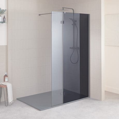 MINERAL WALK-IN PNL SMOKED GLASS ONLY 800
