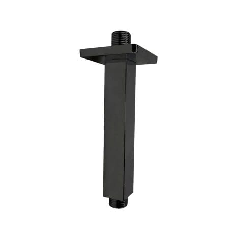 Square Ceiling Arm 150Mm Matt Black