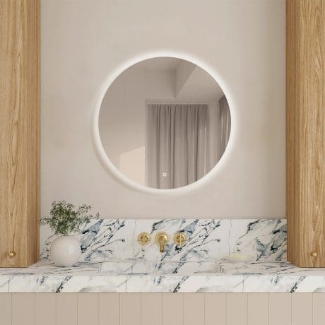 Orb Round Backlit Mirror 600