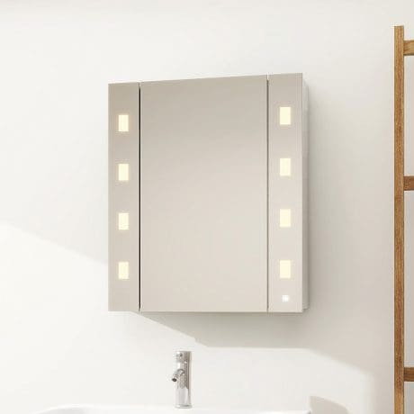 FORMA SINGLE DOOR MIRROR CABINET 600X700