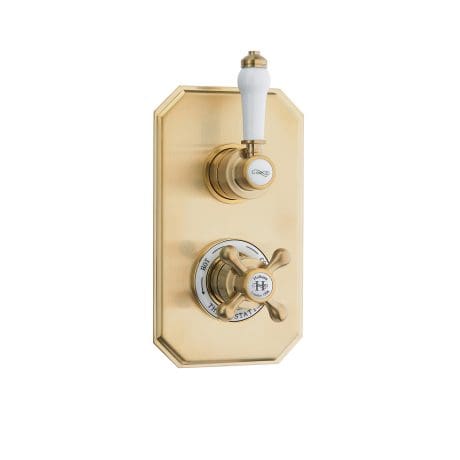 Traditional Twin Concealed Shower Valve