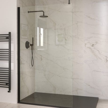 WETROOM 10MM WALK-IN CLEAR GLASS ONLY 600