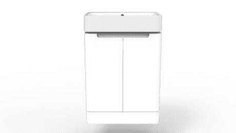 SENSO CURVED 2 DR F/S 600 UNIT GLOSS WHITE