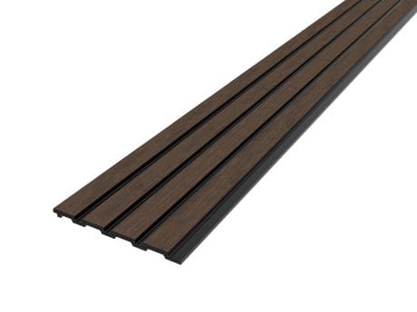 Narrow Slat Wall Pnl 2400X200X12Mm Smk Oak