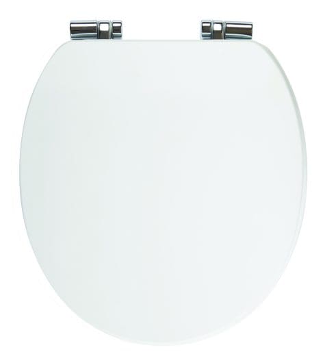 Holborn Seat Matt White (Chrome Hinges)