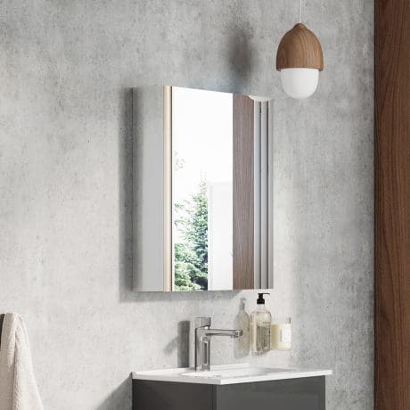 Aquatrend 400 1 Door Mirror Cabinet