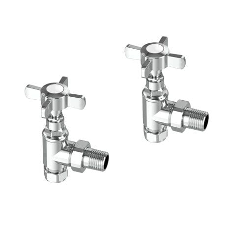 Angled Traditional Valves Chrome