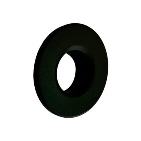 Round Overflow Cover Matt Black