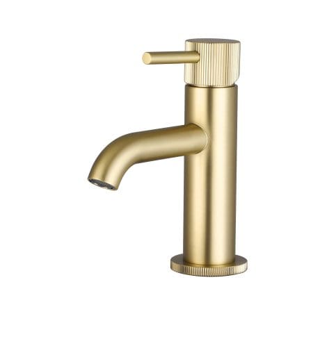 Mineral Fluted Mini Basin Mono B/Brass