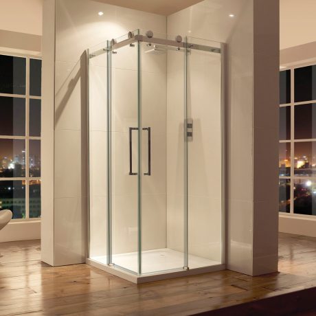Frameless 900 Corner Entry Cubicle