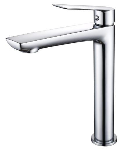 Sleek Tall Basin Mixer Chrome