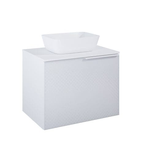 Glam 700 Wall Hung Unit Matt White